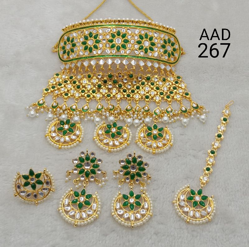 AAD 267 Kumdan Necklace Set, Purity : VVS2