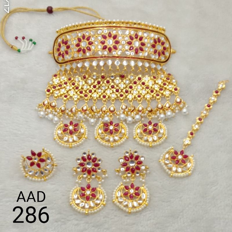 AAD 286 Kumdan Necklace Set, Purity : VVS2