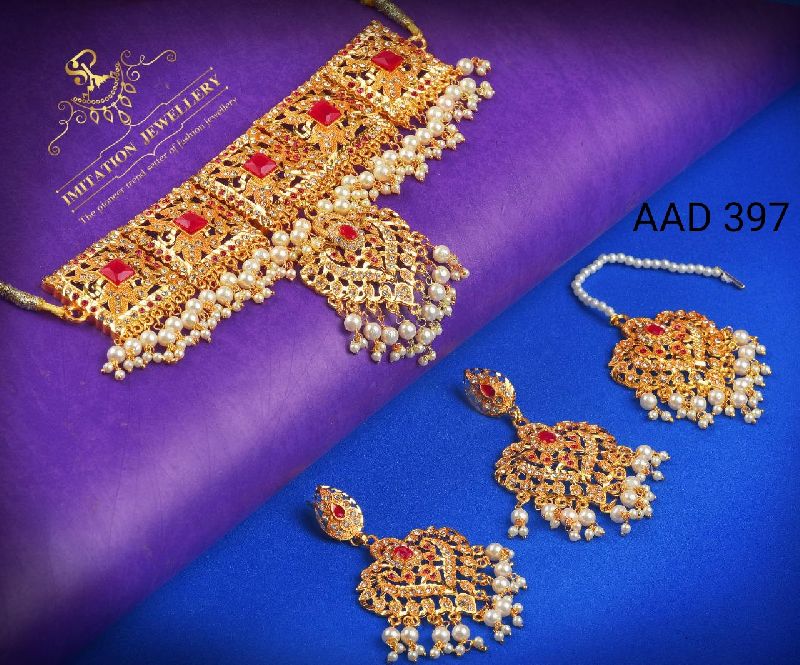 AAD 397 Kumdan Necklace Set