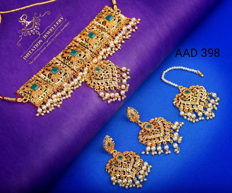 AAD 398 Kumdan Necklace Set
