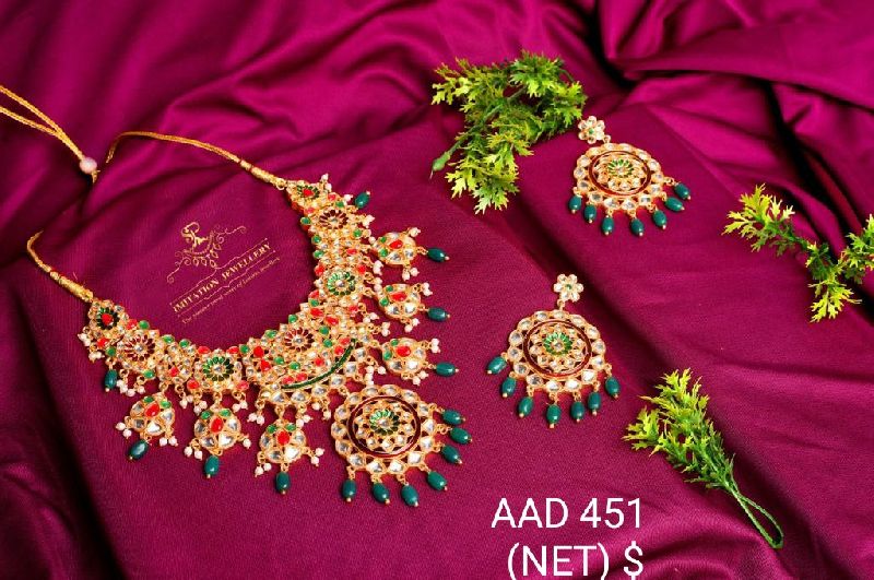 AAD 451 Kumdan Necklace Set