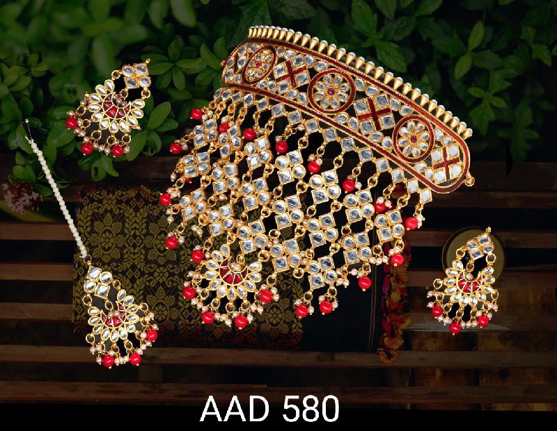 AAD 580 Kumdan Necklace Set, Purity : VVS2