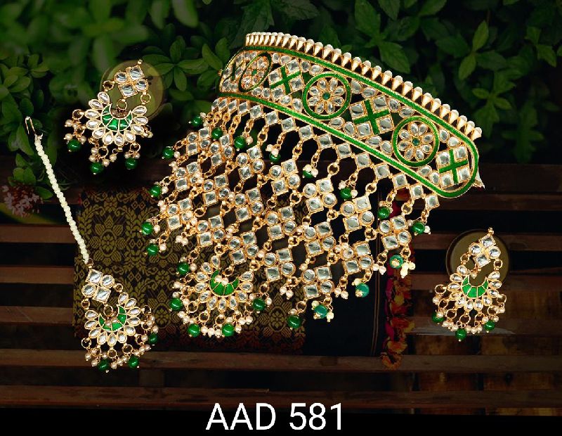 AAD 581 Kumdan Necklace Set, Purity : VVS2