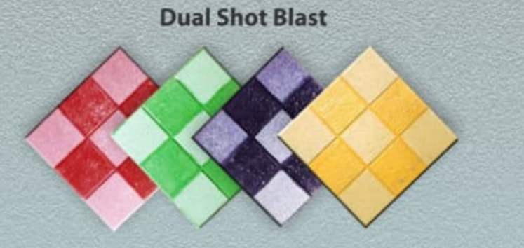 Concrete Polished Dual Shot Blast Tiles, for Flooring, Pattern : Plain