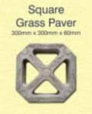 Concrete Square Grass Paver, Color : Grey