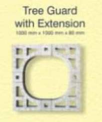 Tree Guard Extension Grass Paver, Color : Grey