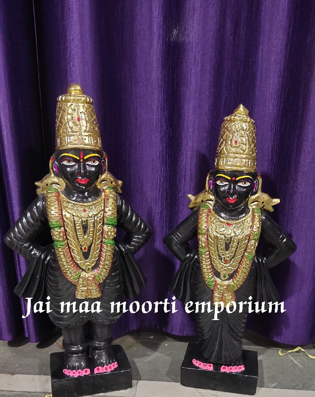 Polished Marble Vitthal rukamani Statue, for Home, Office, Pattern : Printed, Painted