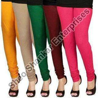 Sheo Enterprises Plain Cotton ladies leggings, Technics : Machine Made