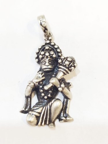 Hanuman Silver Pendant