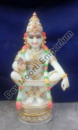 Marble Ayyappa Swami Statue, Color : Multicolor