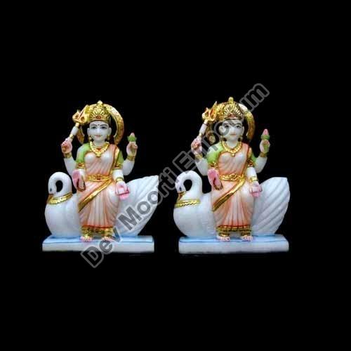Painted Marble Bhuwal Mata Statue, Packaging Type : Cardboard Box