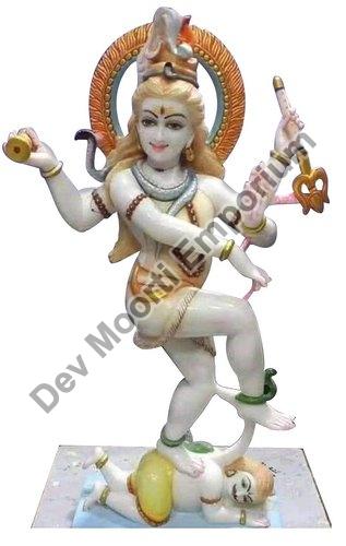 Marble Dancing Shiva Statue, Color : Multicolor