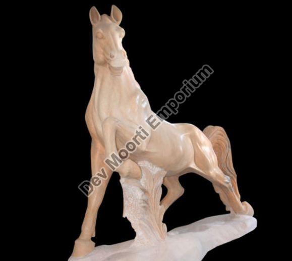 Powder Coated Marble Horse Statue, Packaging Type : Cardboard Box