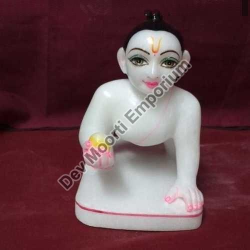 Marble Laddu Gopal Statue, for Religious Purpose