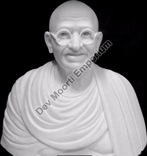 Powder Coated Marble Mahatma Gandhi Statue, Packaging Type : Cardboard Box