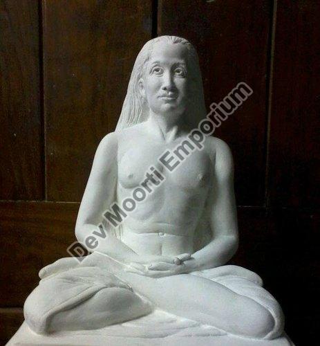 Polished Marble Mahavatar Babaji Statue, for Religious Purpose, Pattern : Printed