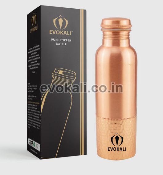 Q7 Hammered 1000ml Copper Water Bottle, Packaging Type : Carton Box, Paper Box, Plastic Box, Thermocol Box