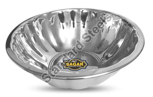 AG Sagar Plain Stainless Steel Banana Bowl, Size : 8-18 Inch