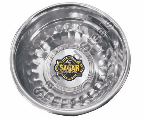 AG Sagar Plain Stainless Steel Diamond Bowl, Size : 9-12 INCH