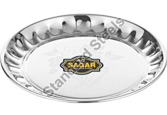 Stainless Steel Meenakshi Plain Plate, for Kitchen, Size : 7-18 Inches
