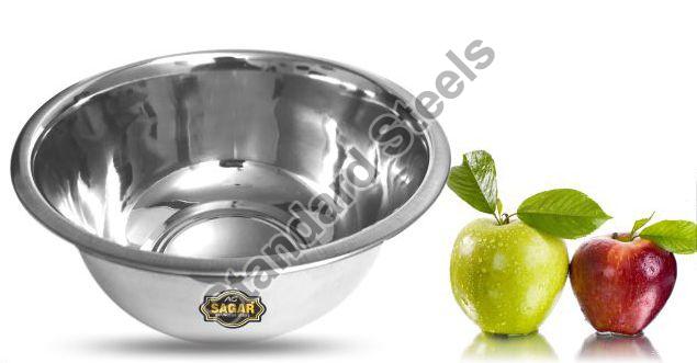 Stainless Steel U Shaped Plain Bowl, Size : 8-12 Inch