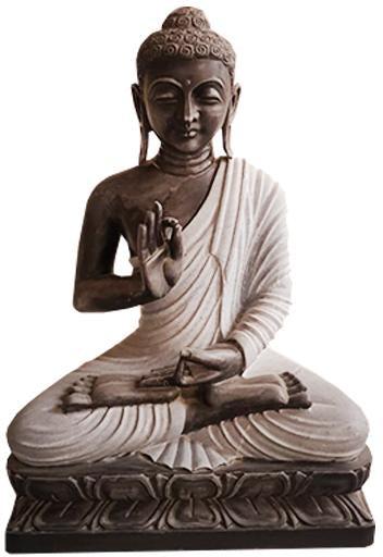 Marble Buddha Statue, for Worship, Pattern : Painted