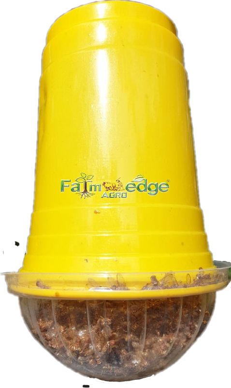 Farmedge Agro Melon Fly Glass Trap, Color : Yellow