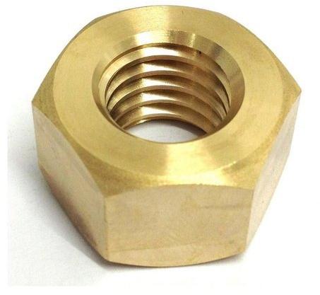 Brass Hex Nuts, for Fastener, Machine, Resembling Roofing, Watertight Joints, Size : Multisizes