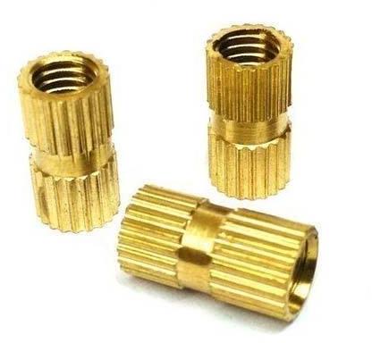 Round Brass Moulding Inserts, for Electrical Fittings, Furniture, Machinery, Grade : AISI, ASTM