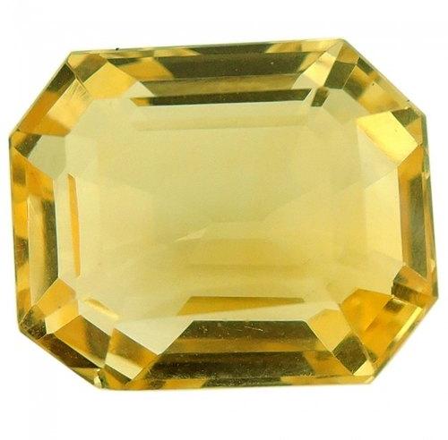 Oval Citrine Gemstone, for Astrology, Color : Yellow