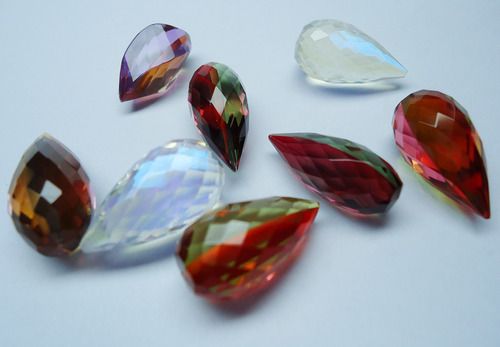 Doublet Quartz Drops Gemstone