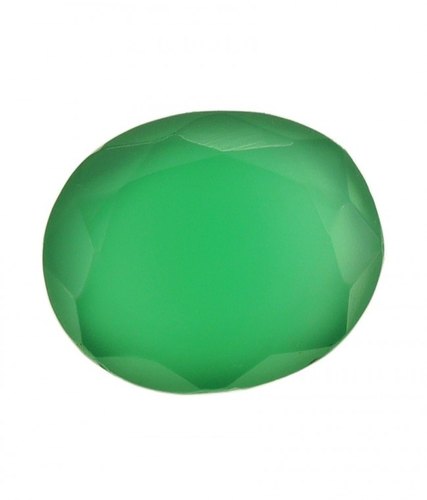 Onyx Gemstone, for Ring, Pendent, Color : Green