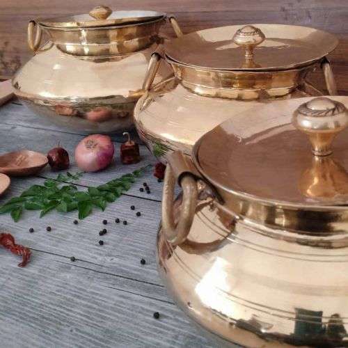 Brass Biriyani Handi, Size : Small, Medium, Large