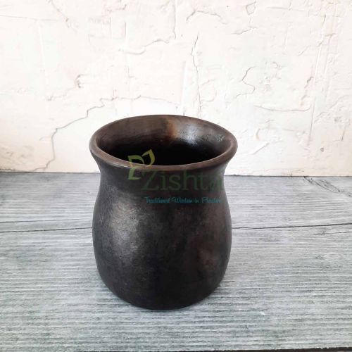 Manipur Black Pottery Water Mug, Capacity : 400 Ml