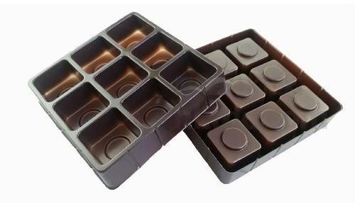 Plastic Chocolate Packaging Tray, Shape : Rectangular, Square