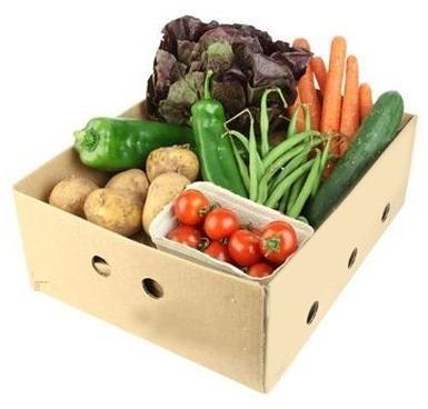 Plain Corrugated Vegetable Box, Box Capacity : 11-20Kg