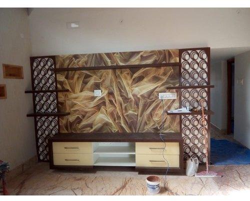 Wooden TV Unit, Color : Brown