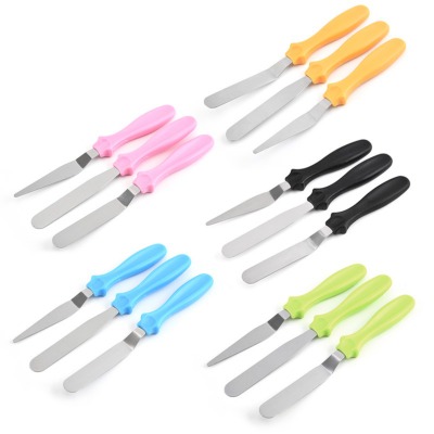 3 Pieces Cake Palette Knife Set, for Kitchen, Style : Modern