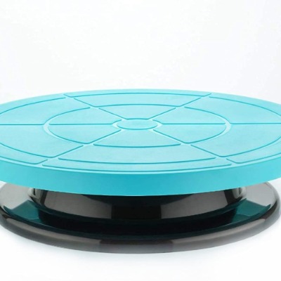 Raja Polyplast Polished Cake Turntable Revolving Stand, Feature : Fine Finished, Premium Quality