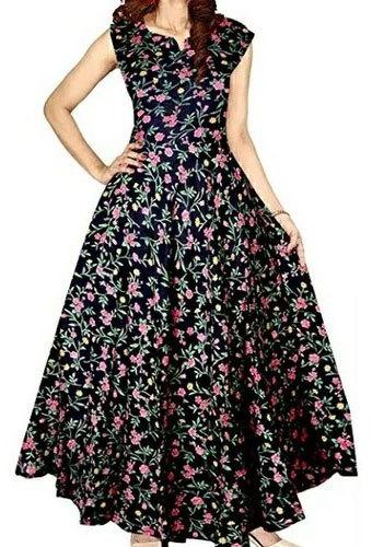 Printed Ladies Cotton Anarkali Kurti, Occasion : Casual Wear, Party Wear