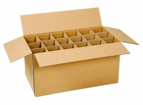 Plain Partition Corrugated Box, Box Capacity : 6-10kg