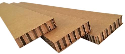 Kraft Paper Honeycomb Board, Color : Brown