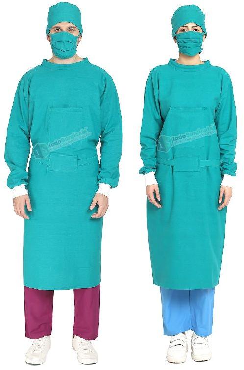 Full Sleeve Cotton Surgeon Gown, for Surgical, Size : M, XL