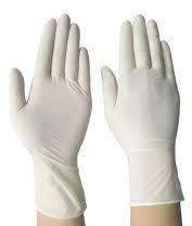Plain Surgical Latex Gloves, Size : M