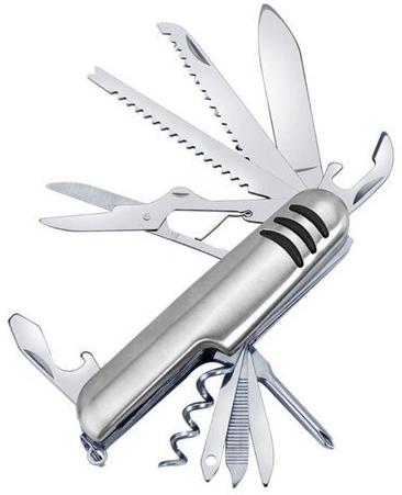 Stanley Steel multipurpose pocket knife, Color : silver