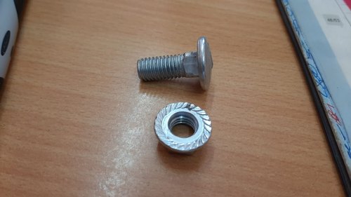 ETC Polished Stainless Steel AC Duct Carriage Bolt, Thread Type : Full Thread