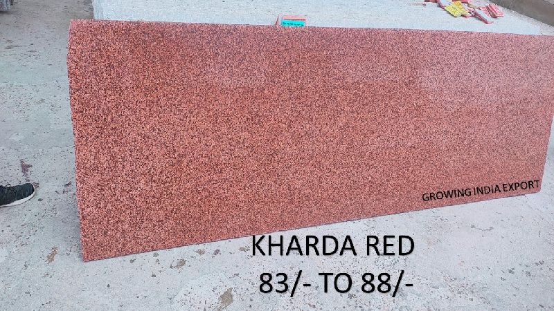 kharda red granite slab