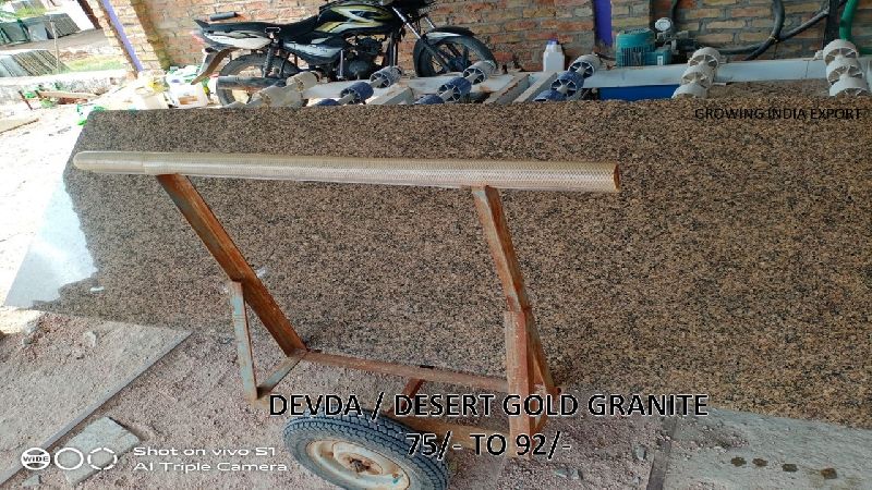 Non Polished Natural devra gold granite, for Countertops, Kitchen Top, Staircase, Walls Flooring, Hotel Slab