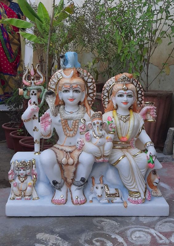 Marble Shiv Parivar Statue, Certification : ISO 9001:2008 Certified