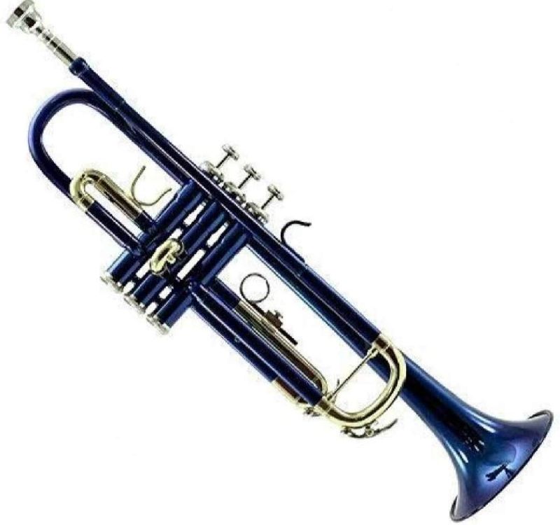 ARB Professional Blue/Gold Bb Trumpet, Size : L:55 x W:15 x H:19